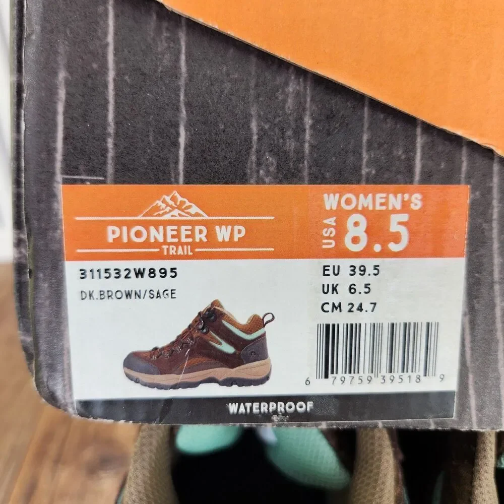 Northside Pioneer WP Trail Boots Womens Sz 8.5 Brown Suede Waterproof Hiking Mid